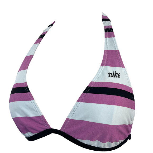Nike Bikini Striped Swim Top Large - Picture 2 of 8